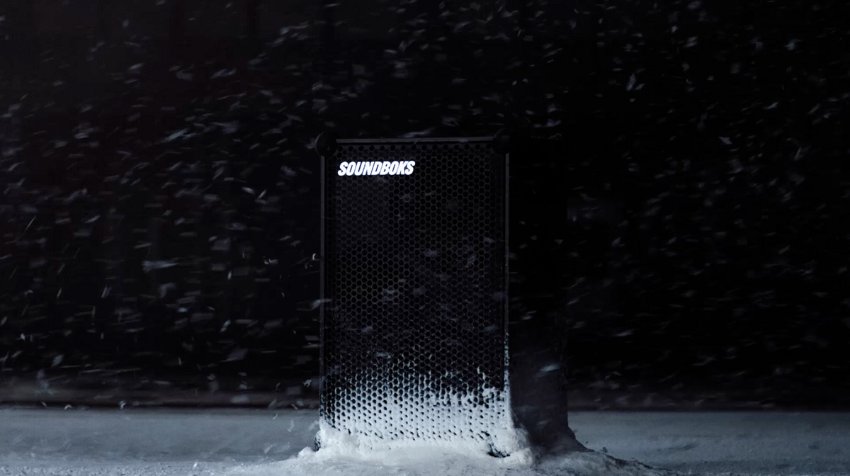 soundboks in the snow