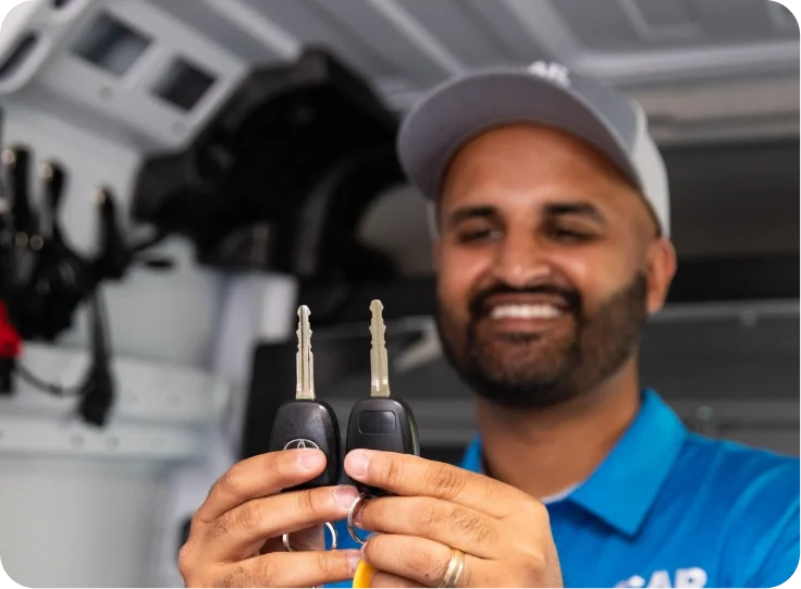 We cut & program your new key in about 15 minutes