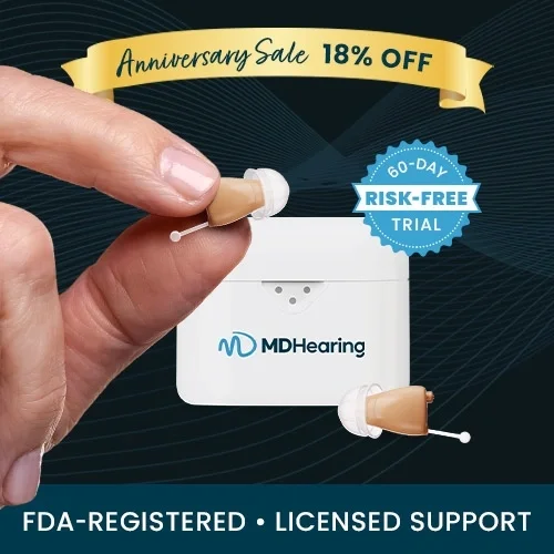 Primary MDHearing NEO XS PRO: Nearly Invisible Hearing Aids Image