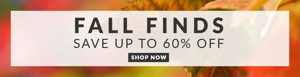 Fall Finds - Save up to 60% off