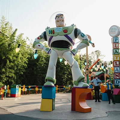 Buzz Lightyear at Toy Story Playland.
