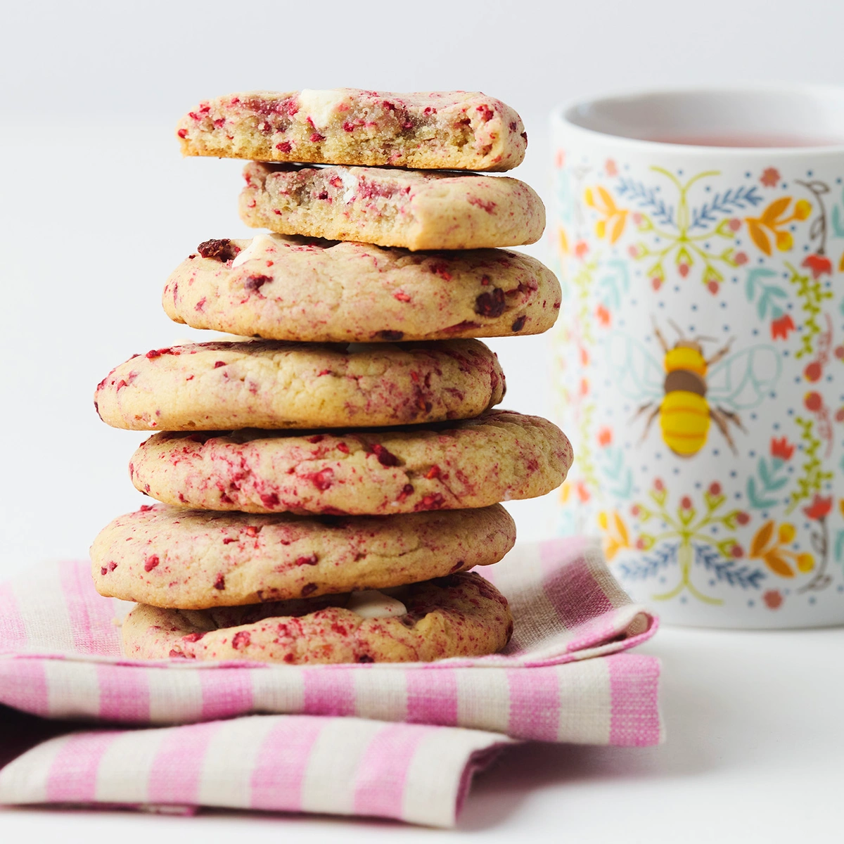 Stack Of cookies and a jar of milk 