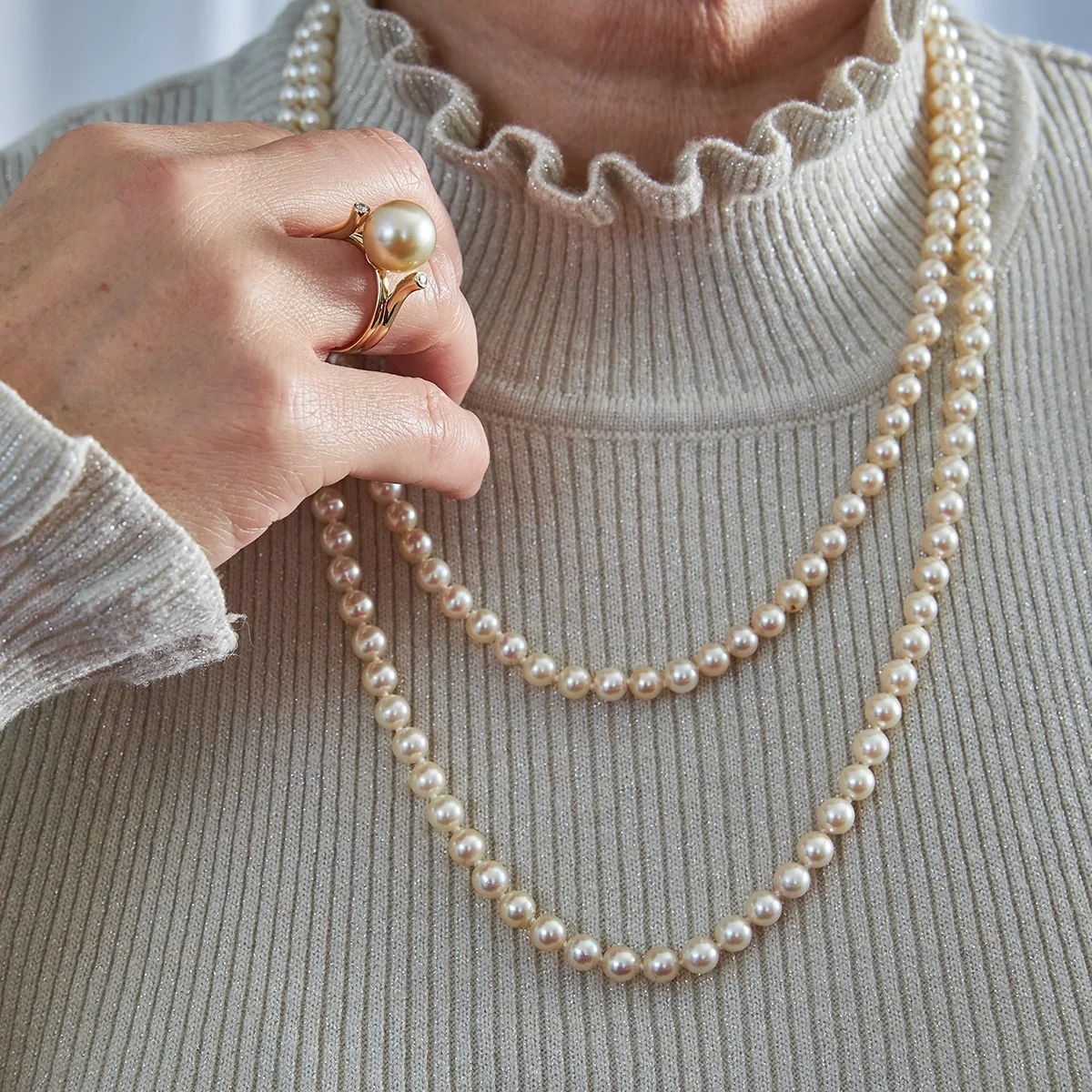 Pearls add classic elegance to any ensemble.