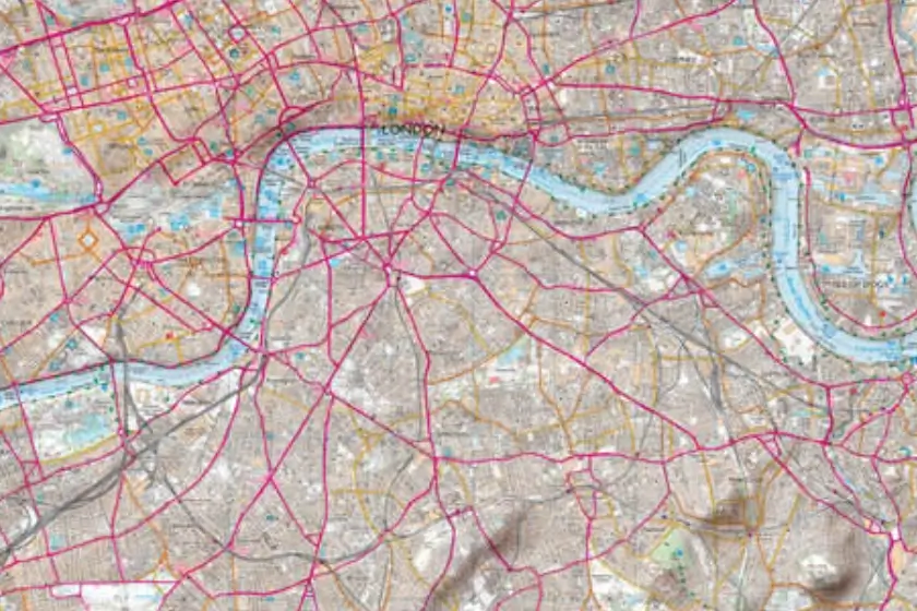 Ordnance survey map sample