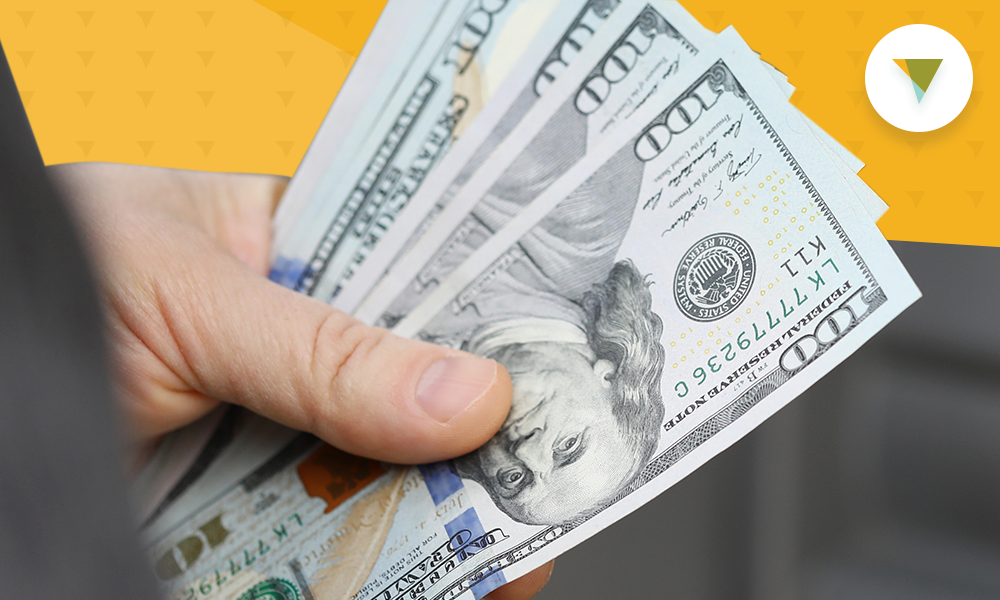 Hand holding money