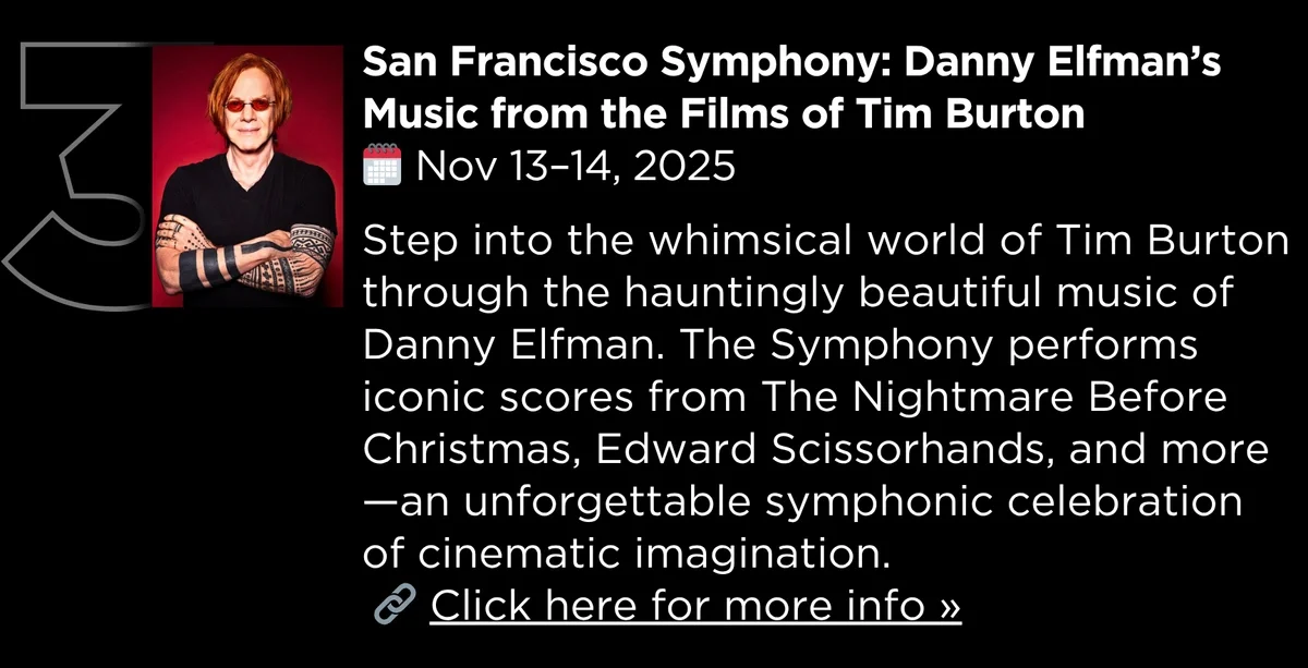 San Francisco Symphony Danny Elfman&rsquo;s Music from the Films of Tim Burton