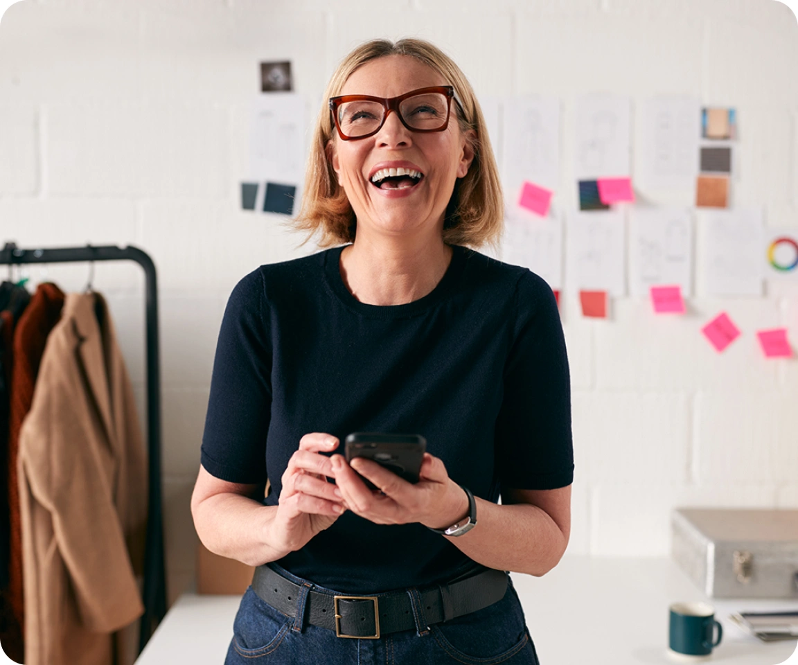 laughing woman