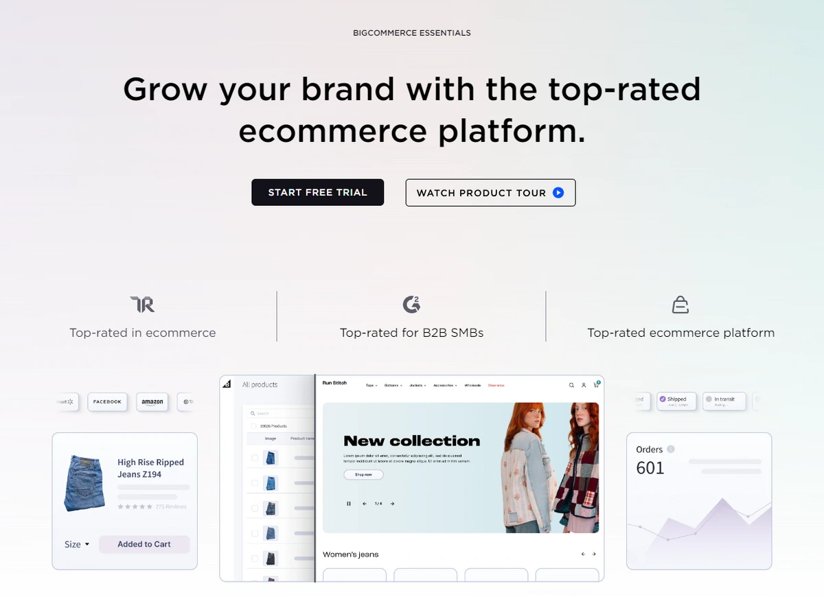 Bigcommerce homepage