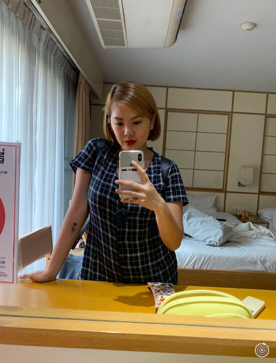 Mirror selfie in hotel For You Residence