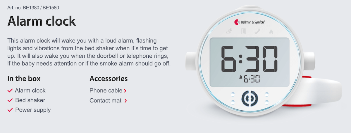 Sonic Bomb Alarm Clock: Intensely loud alarm clock that shakes your bed.