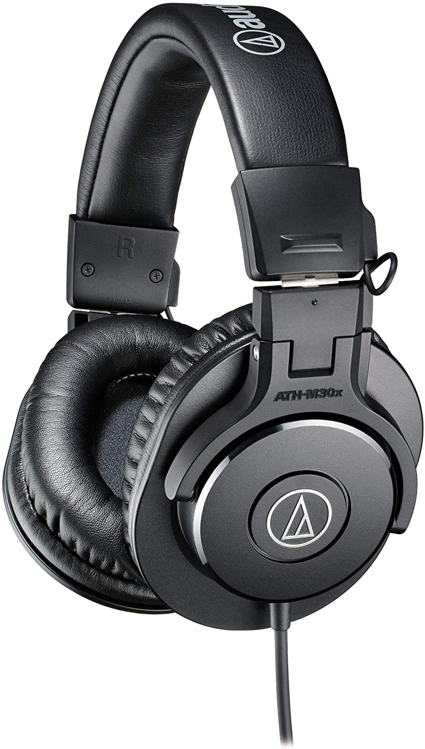 Audio Technica ATX-M30x headphones for audiobook playback monitoring