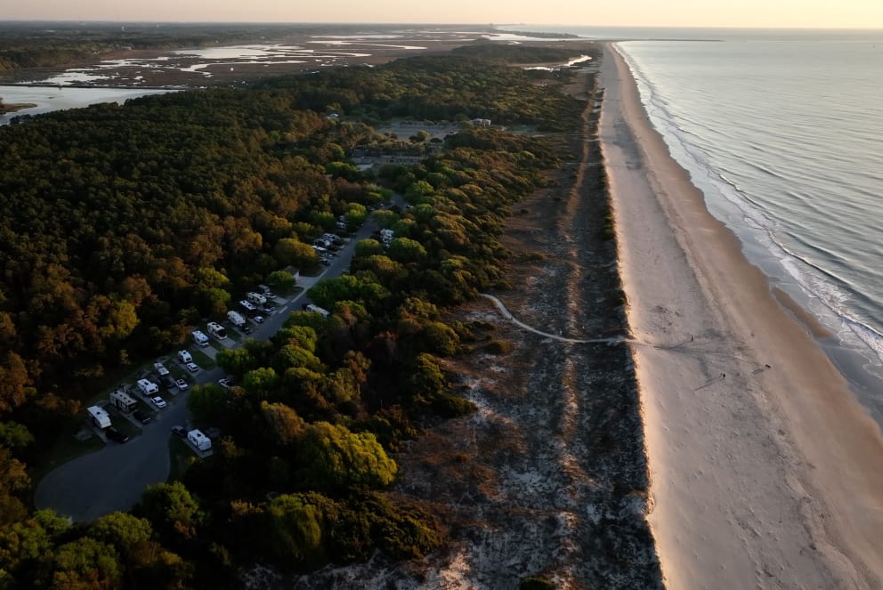 aerial image of RV park in South Carolina