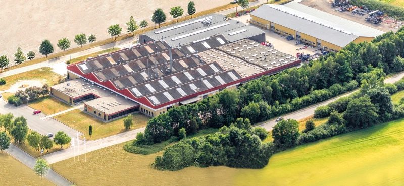 ASA-LIFT's factory site located 80 km southwest of Copenhagen in the town of Sorø