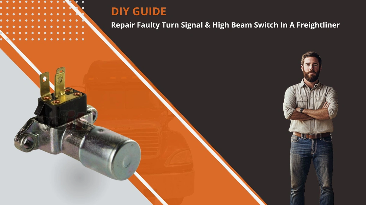 How to Repair a Faulty Turn Signal or High Beam Switch in a Freightliner.