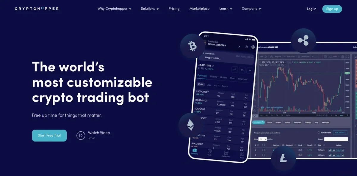 Cryptohopper trading bot dashboard for beginners