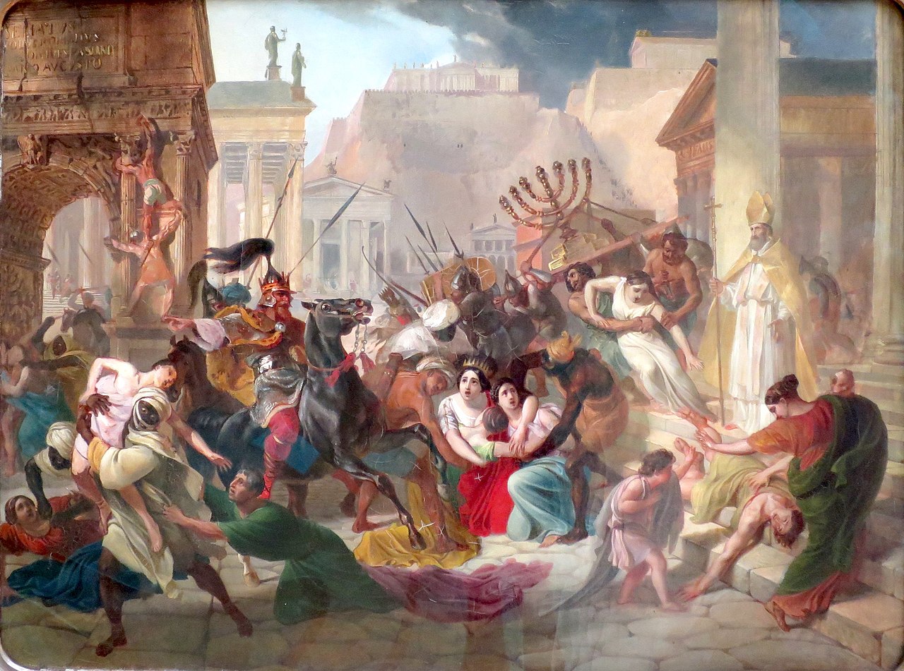 Genseric sacking Rome, by Karl Briullov