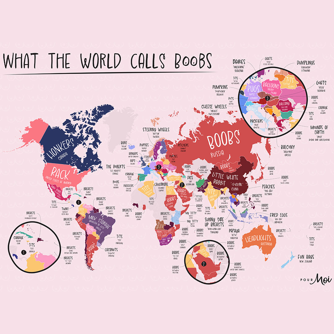 Here's What Breasts Are Called Around The World