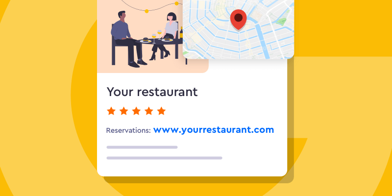 Adding a reservation link on Google