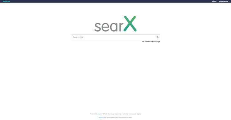 SearX search engine aggregator