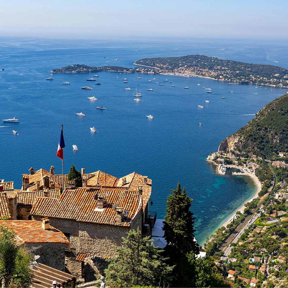 Boats on the coast of the French Riveria.