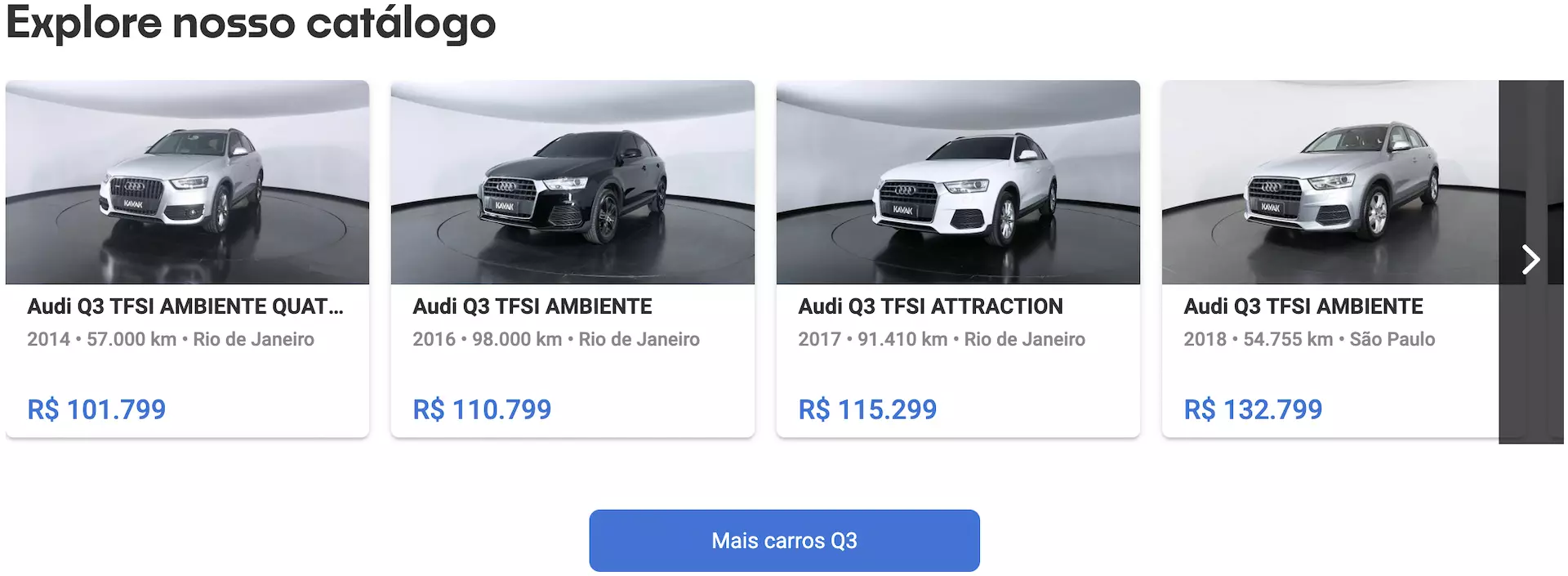 Audi Q3 preço