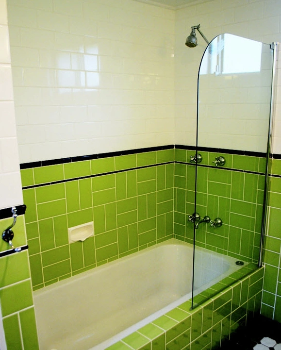 Shower Glass Panel For Vintage Bathtub