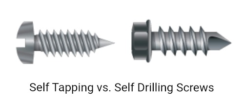 Sefl Tapping vs Self Driling Screws