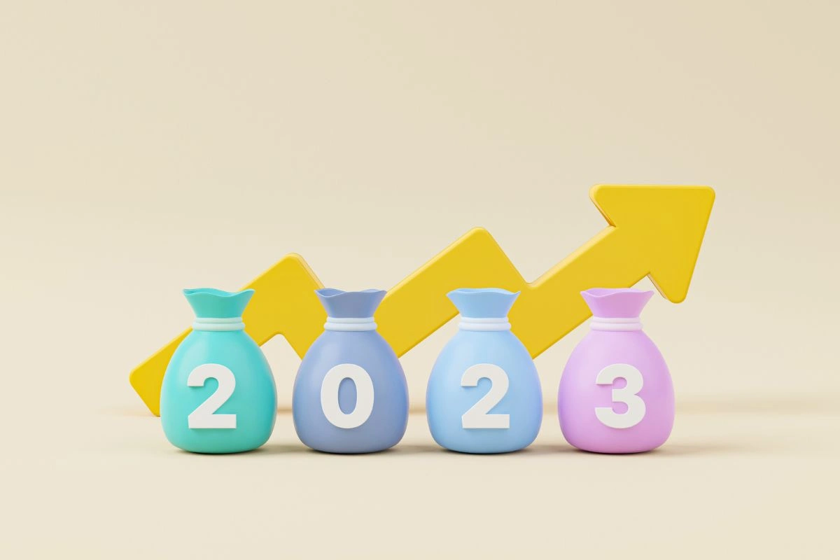 2023 with increasing arrow, denoting higher medicare costs in 2023