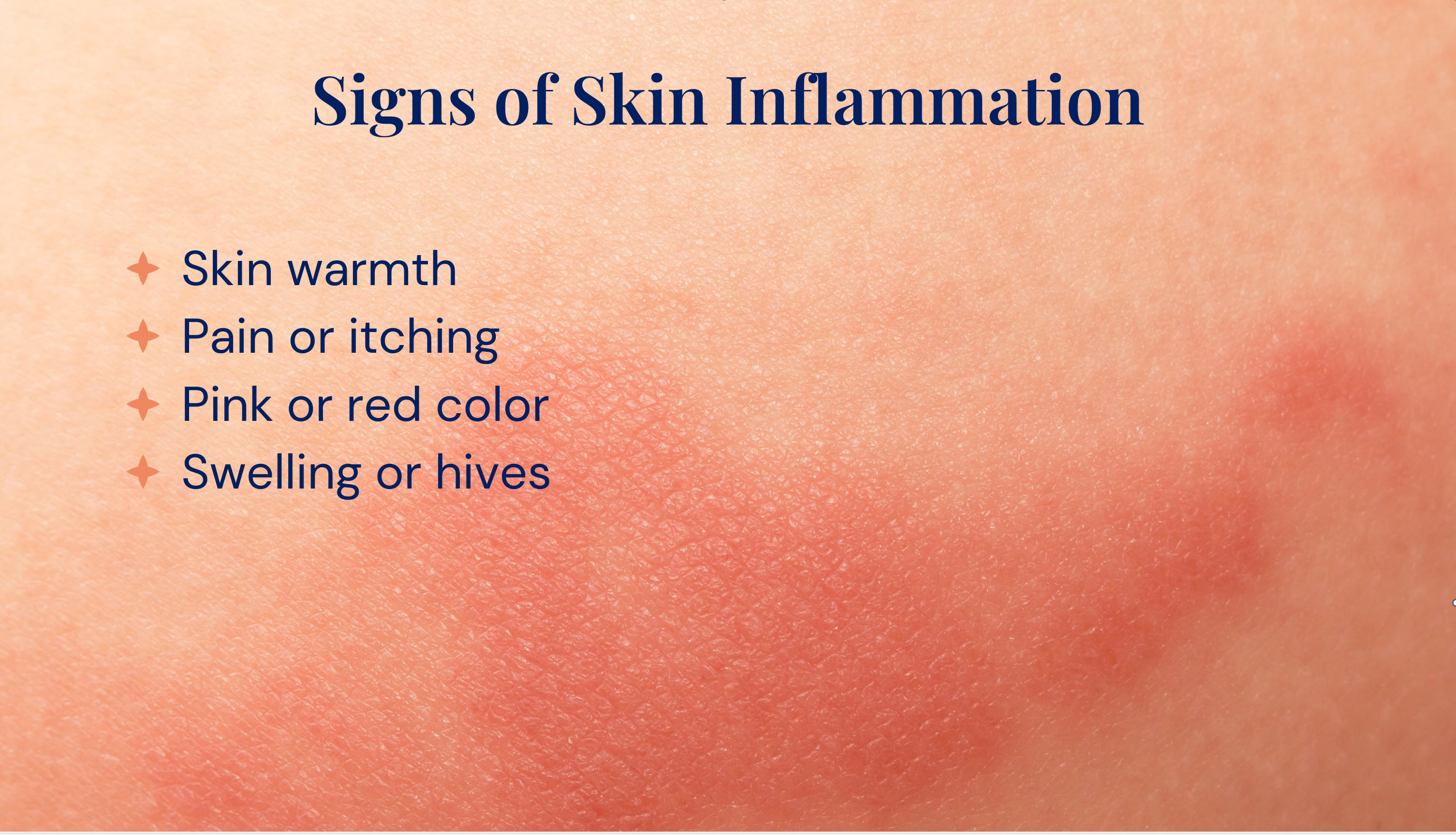 signs of skin inflammation