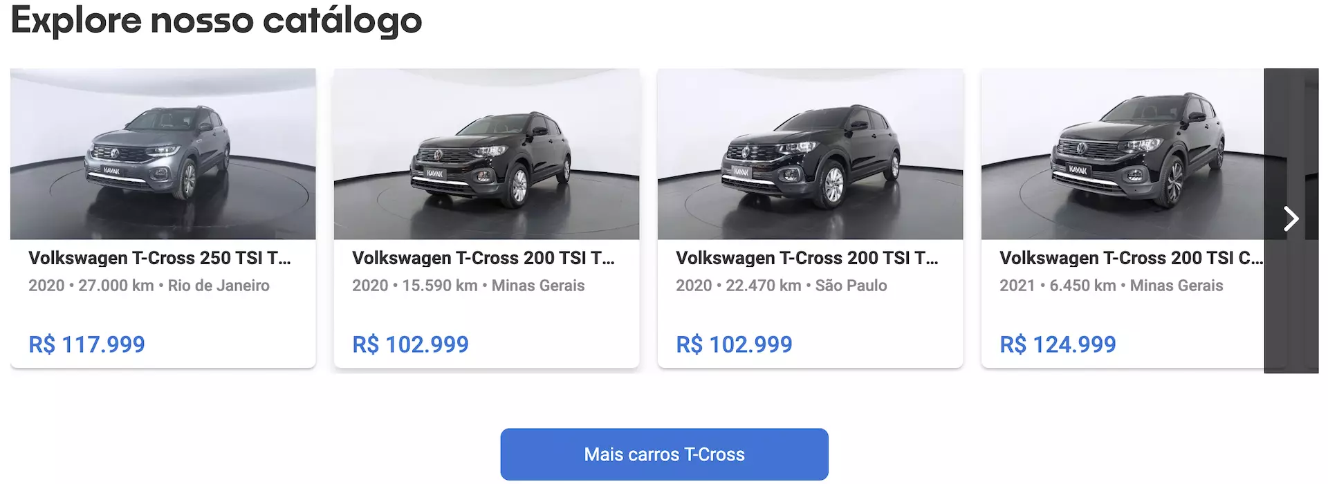 VW T-Cross preço