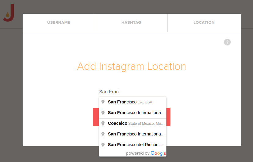 instagram location create source - how to add instagram hashtag feed to your wedding website