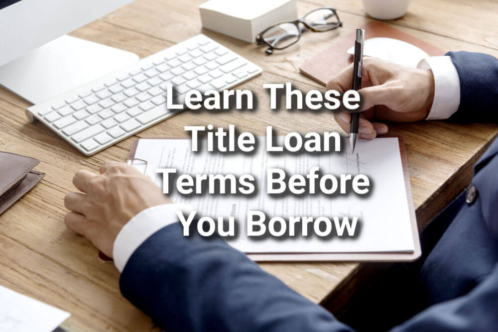 title loan terms graphic