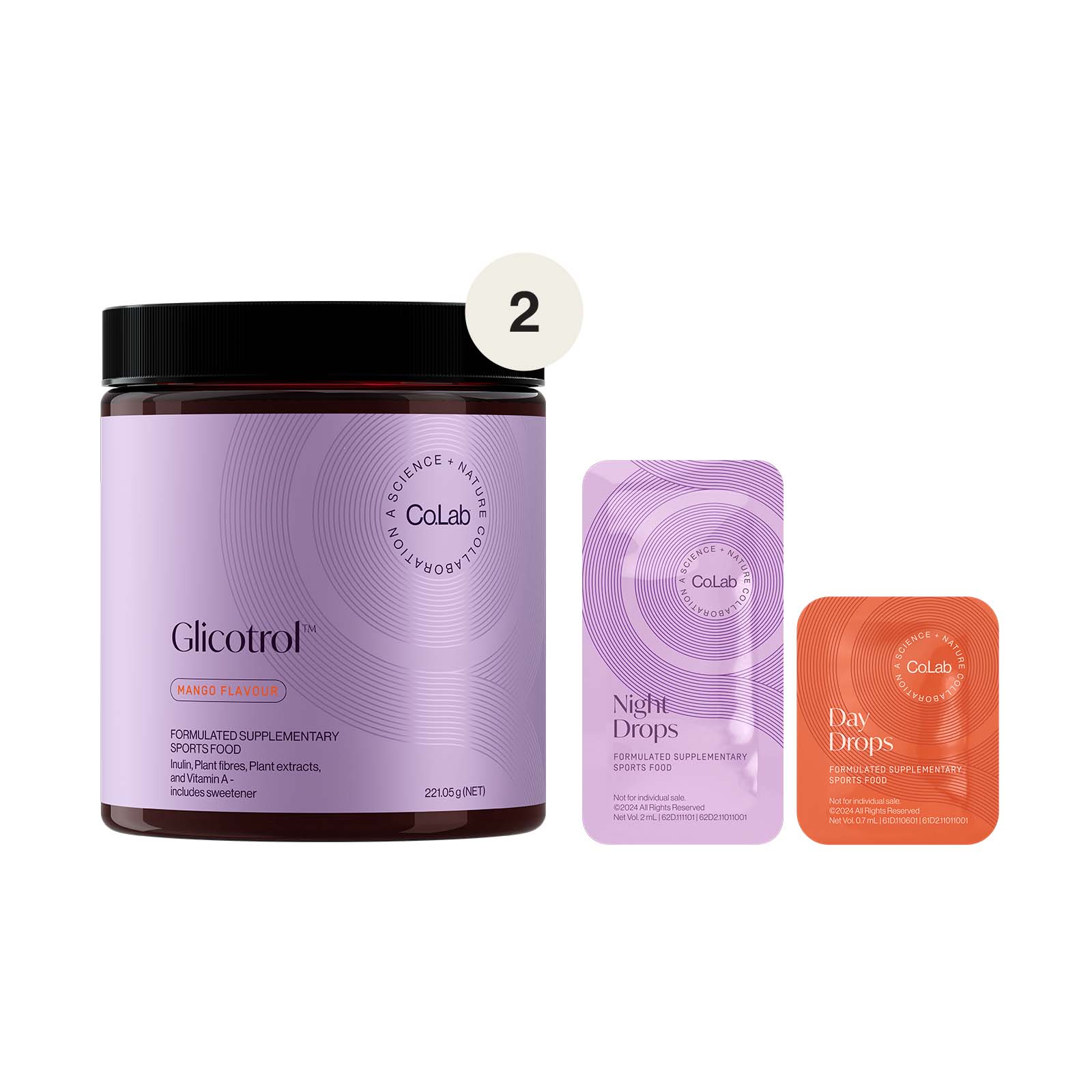 Partner.Co | Day & Night Drops Easy Snaps + Glicotrol™ 1x2 Pack
