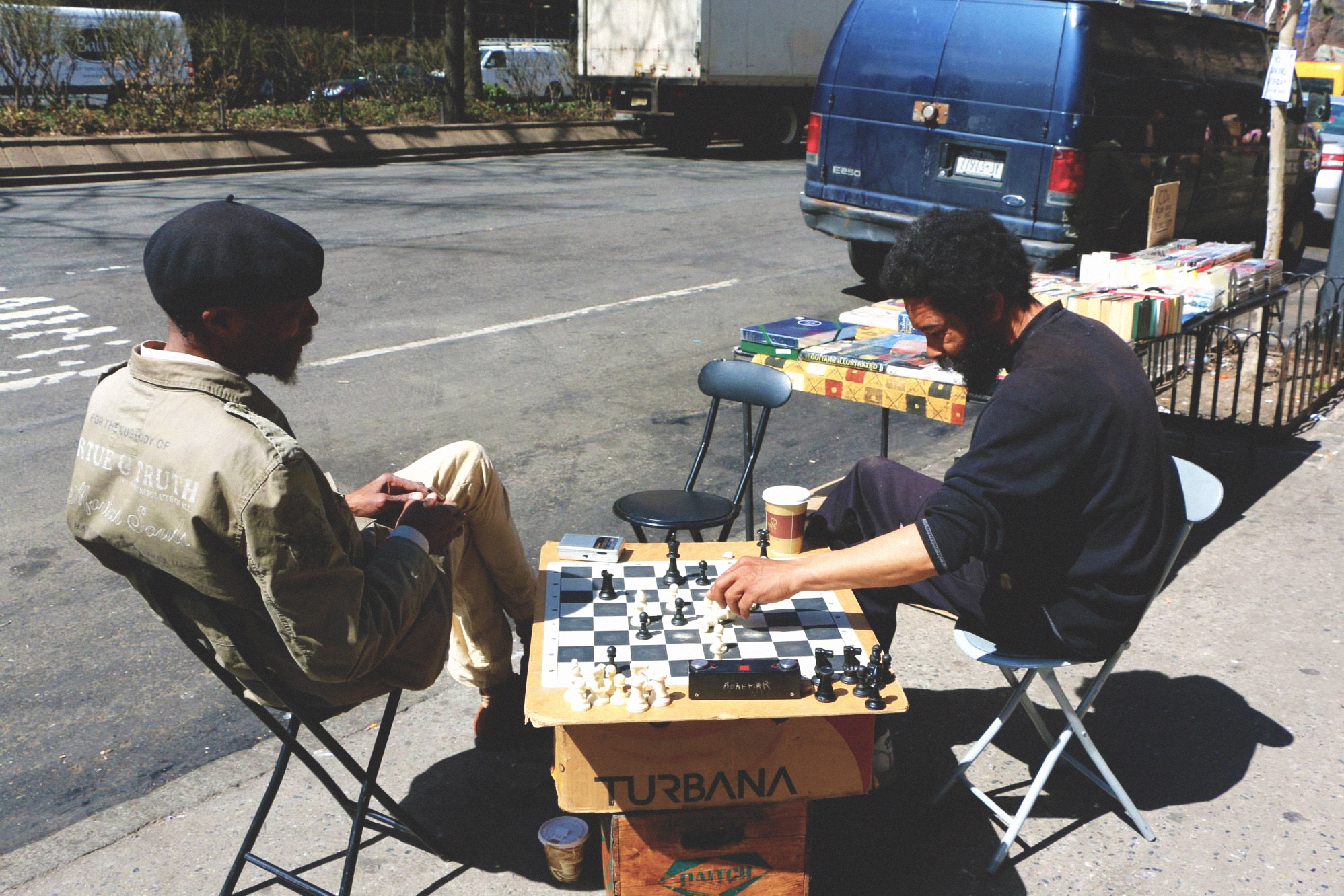 chess players new york, street art