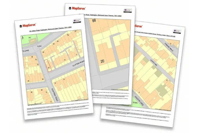 site plans provided by MapServe