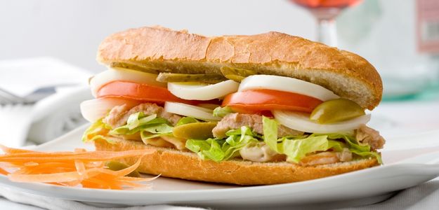 sandwich con verduras