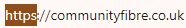 https can be seen for the Community Fibre website address