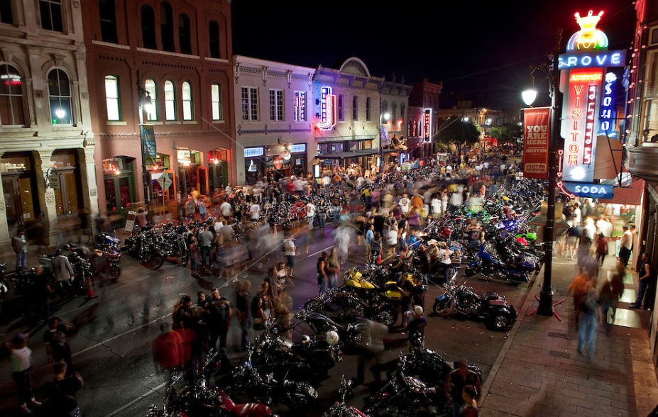 The Republic of Texas Biker Rally is one of the largest motorcycle events in the country. 