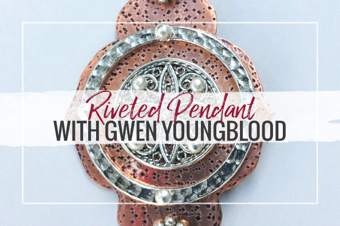 Make a riveted pendant with jewelry educator Gwen Youngblood. Explore this fun jewelry making technique with a fun and easy project.