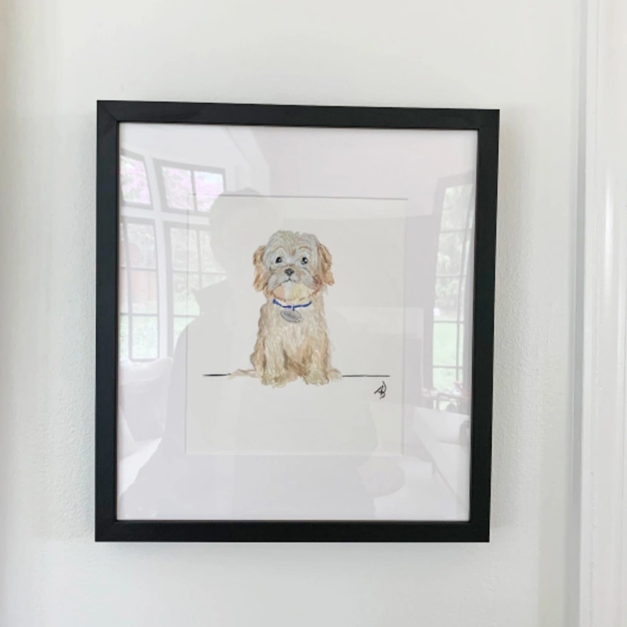 Gouache + watercolor portrait by Rabbit Rabbit Design House