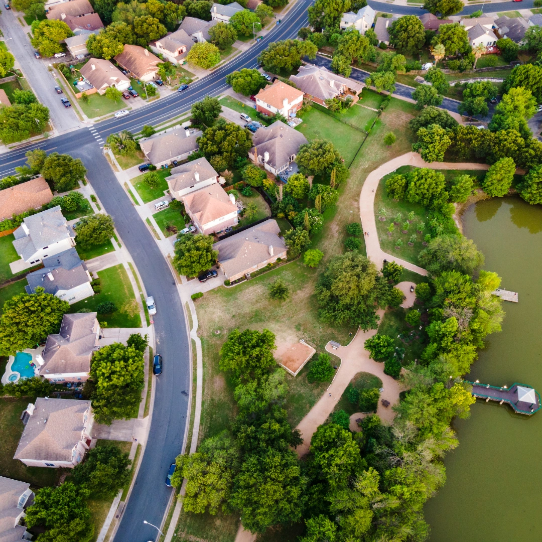 A land of houses.