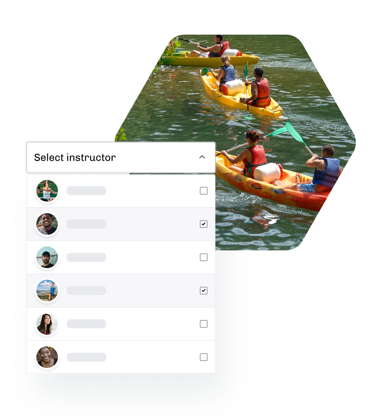 Online rental system for kayaking and canoeing