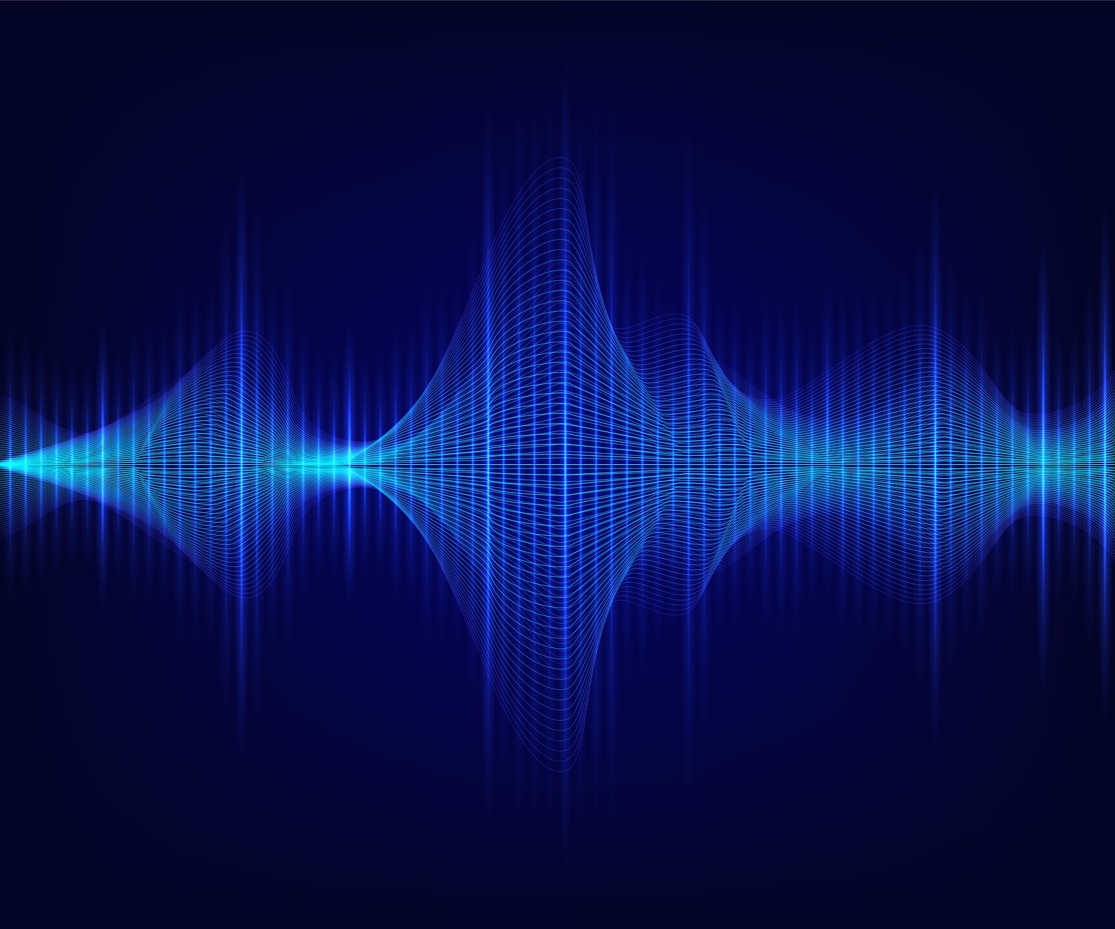 A graphic depiction of audio frequency