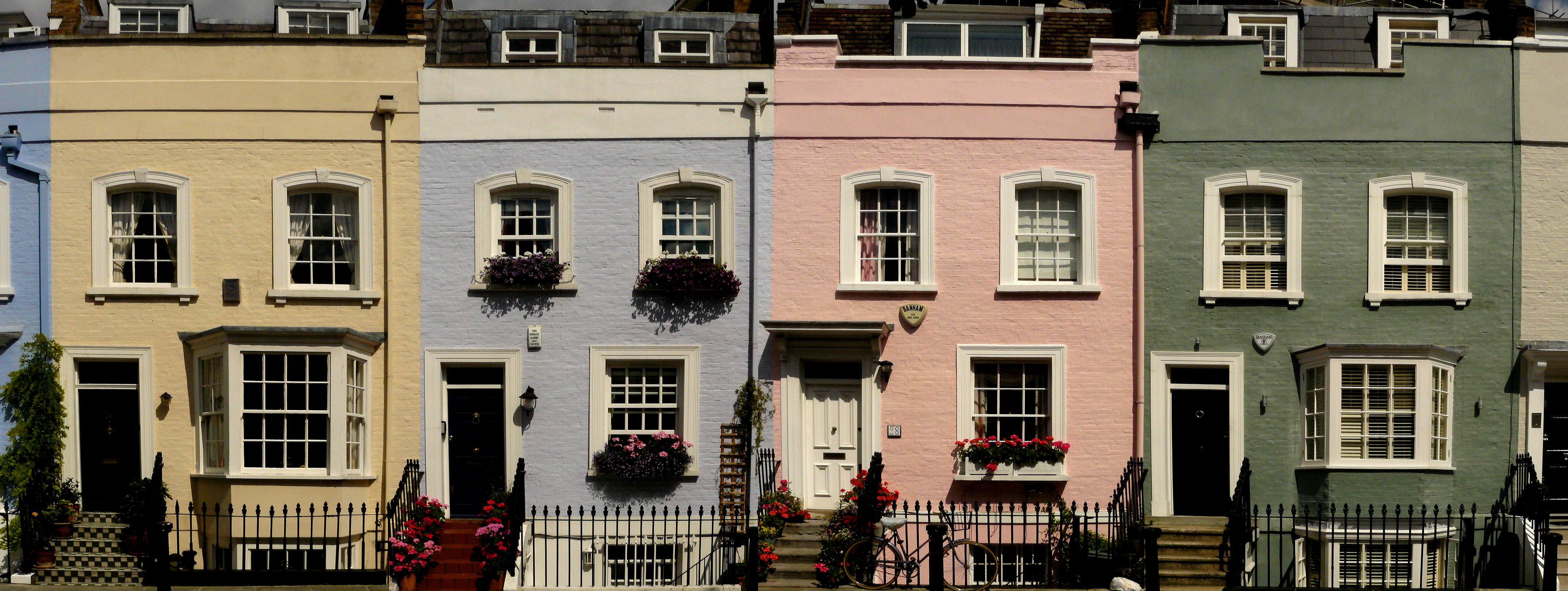 Terraced houses in the UK