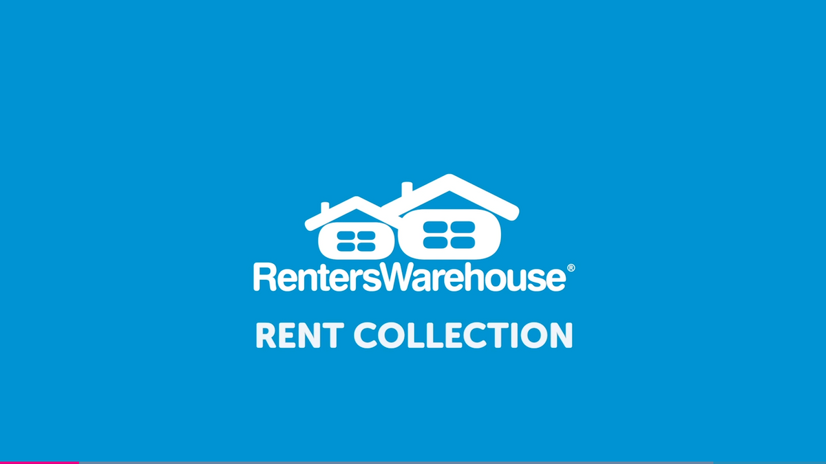 White Renters Warehouse logo and text