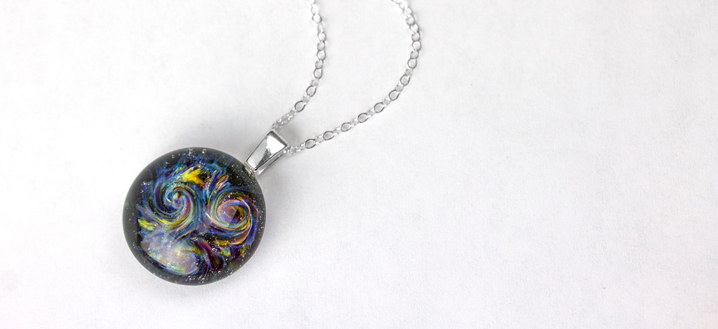 Lampwork Glass Rope Necklace