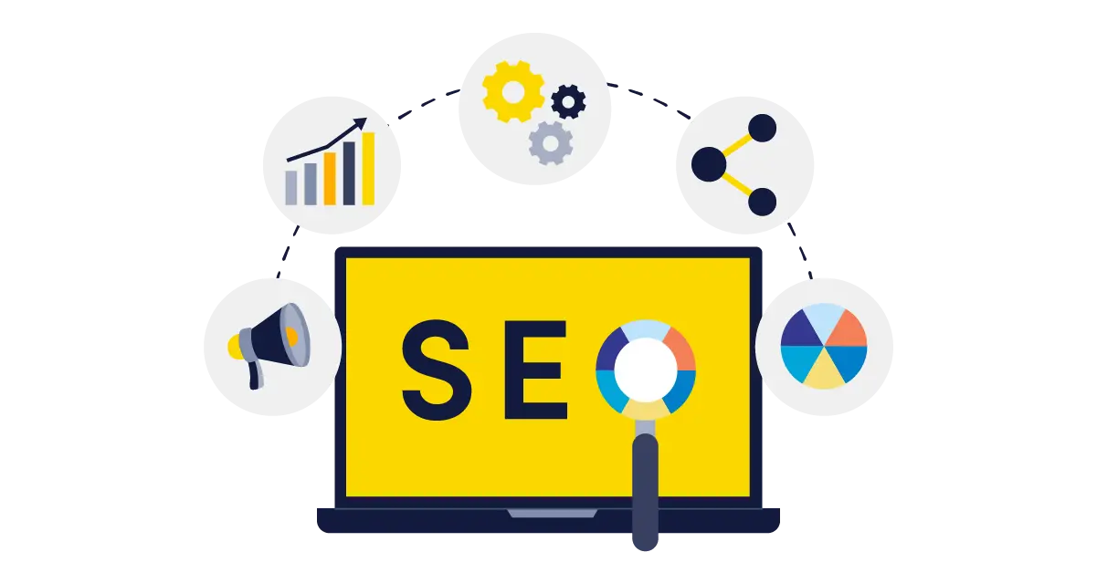 Illustration of the basic aspects of SEO