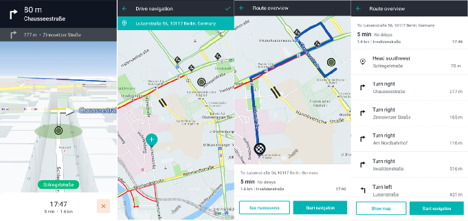 turn by turn navigation