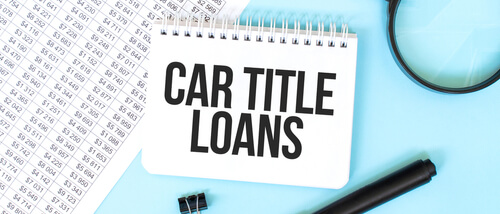 car title loans written in notepad