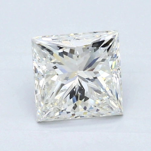 2.5 carat K color princess cut diamond